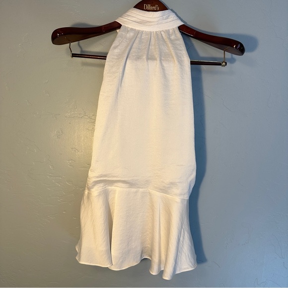 NWOT 1.STATE Halter Neck Rumple Hammered Satin Top - Picture 3 of 12